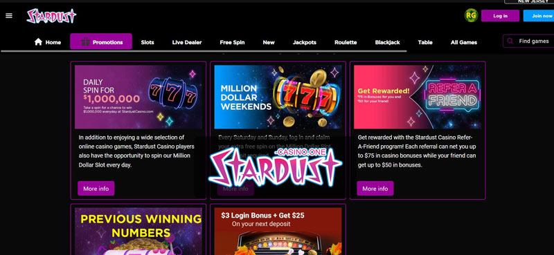 How to make your withdrawal at Stardust Casino 